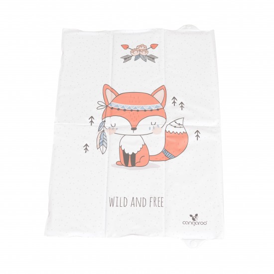 Cangaroo Μαλακή Αλλαξιέρα Wild and Free Fox από Πλαστικό Λευκό 40x60cm 3800146269258