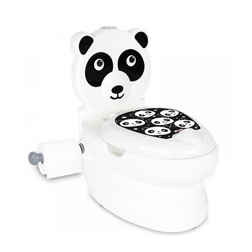Pilsan Γιο Γιο Λεκάνη Panda με Μουσική, Ήχους & Καπάκι Μαύρο έως 25kg 8693461043833