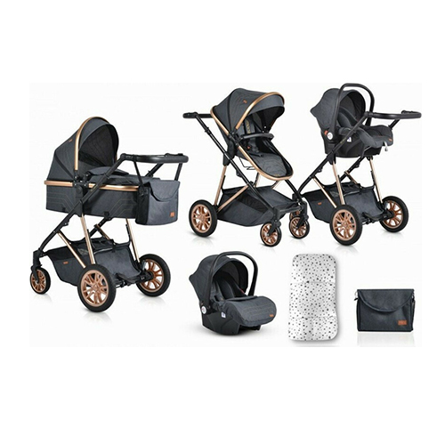 Moni Πολυκαρότσι Midas 3 in 1 Black 3800146235796