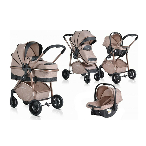 Cangaroo Πολυκαρότσι Milan 3 in 1 Beige 3800146235673