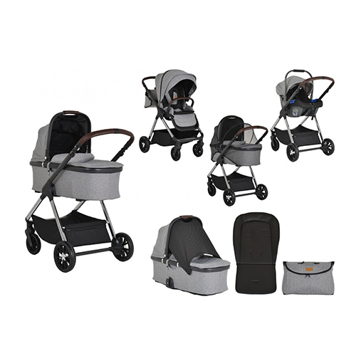 Cangaroo Πολυκαρότσι Empire 3 in 1 Light Grey 3800146235918