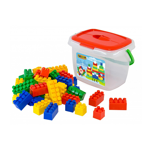 Polesie Τουβλάκια Bucket Building Bricks για 3+ Ετών 45τμχ 4810344041845