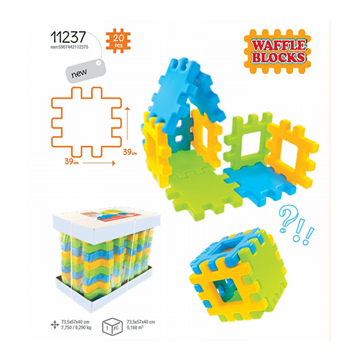 Mochtoys 11237 Waffle blocks