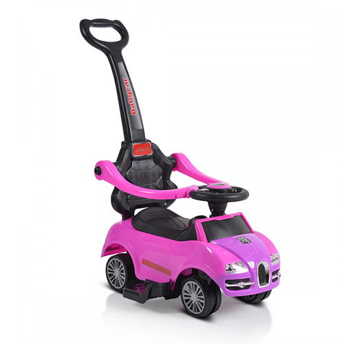 Moni Rider 208 Περπατούρα Ride On Αυτοκινητάκι με Χειρολαβή Ροζ για 12+ Μηνών 3800146230869