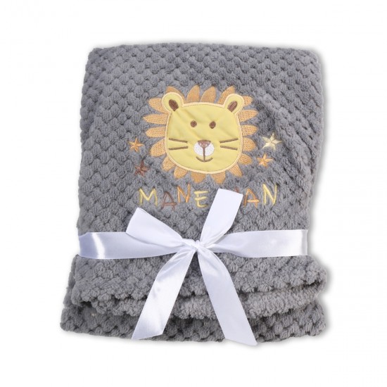 Cangaroo Κουβέρτα Αγκαλιάς & Λίκνου Freya Fleece 80x110cm Lion 3800146263966