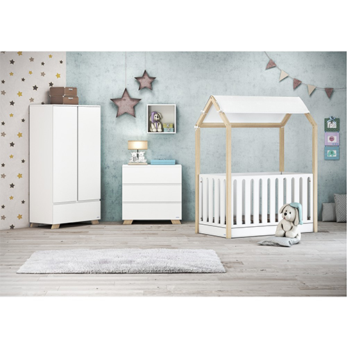 Casababy Κούνια La Maison White για Στρώμα 70x140cm 590205