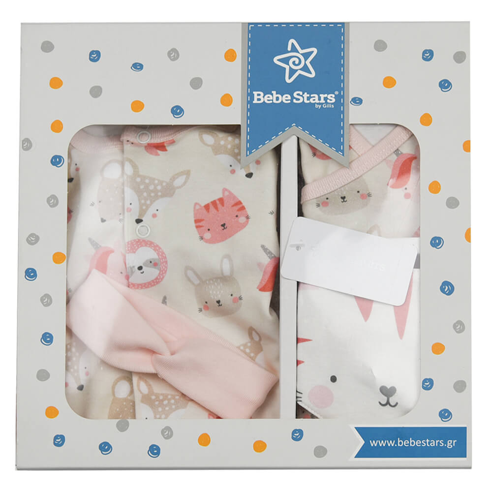 Bebe Stars Σετ Ρούχων Νεογέννητου Bunny για Κορίτσι για 0-6 μηνών 5τμχ 3119


