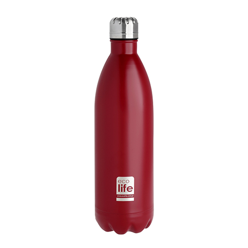 Ecolife Thermos Bottle σε Κόκκινο χρώμα 1lt 33-BO-3010