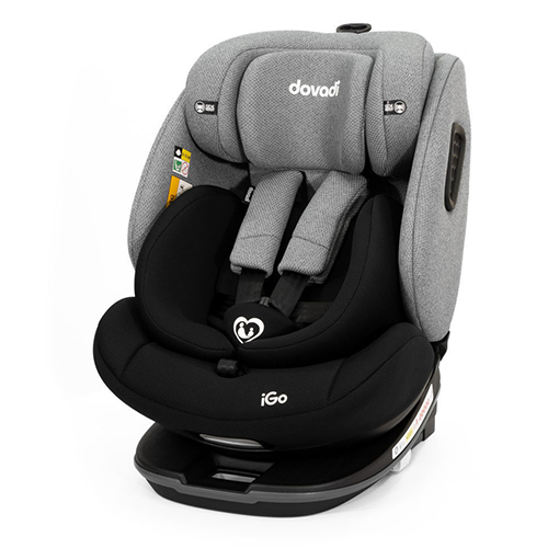 Dovadi Καθισματάκι Αυτοκινήτου iGO i-Size 0-36 kg με Isofix Black-Grey