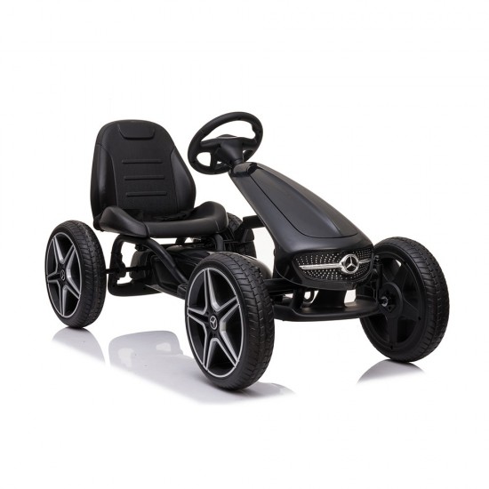 Παιδικό Ποδοκίνητο Go Kart Μονοθέσιο με Πετάλι Mercedes-Benz Λευκό  3800146230586