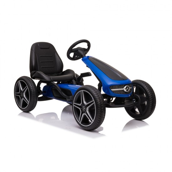 Παιδικό Ποδοκίνητο Go Kart Μονοθέσιο με Πετάλι Mercedes-Benz Μπλε 3800146230593