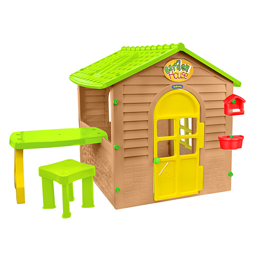 Mochtoys Παιδικό Σπιτάκι Κήπου Καφέ 125x120x120.5εκ. 5907442122404 