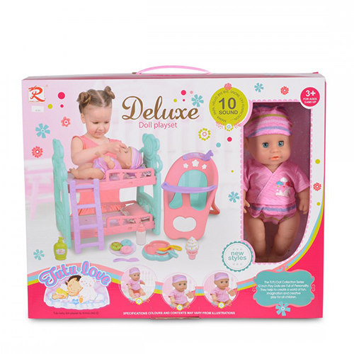 8295 Moni Deluxe Doll Playset With 10 Sounds για 3+ Ετών 31εκ. 3800146265830