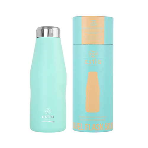 Estia Travel Flask Save Aegean Μπουκάλι Θερμός Pastel Green 500ml