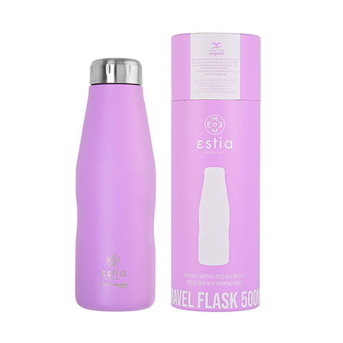 Estia Save the Aegean Μπουκάλι Θερμός Lavender Purple 500ml
