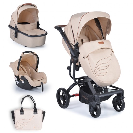 Cangaroo Πολυκαρότσι Ellada 3 in 1 Beige