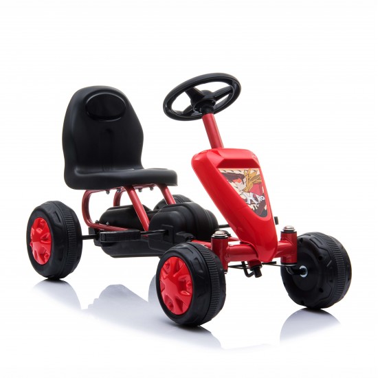 Παιδικό Ποδοκίνητο Go Kart Μονοθέσιο με Πετάλι Colorado Κόκκινο 3800146230227