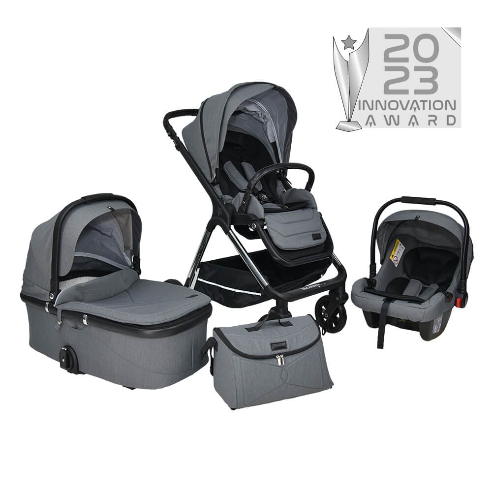 Bebe Stars Nammos Ρυθμιζόμενο Καρότσι 3 σε 1 Grey 335-186