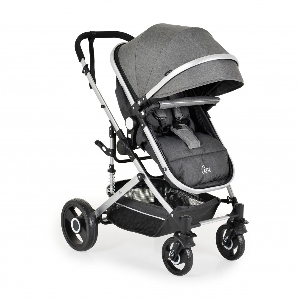 Moni Ciara Ρυθμιζόμενο Καρότσι 2 σε 1 Grey-Black 3800146236540