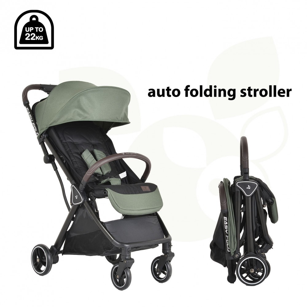 Cangaroo Καρότσι Μωρού Easy Fold Green 3800146235932