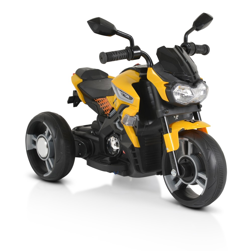 Moni Παιδική Ηλεκτροκίνητη Μηχανή Colombo  12 Volt Κίτρινη 3801005000241