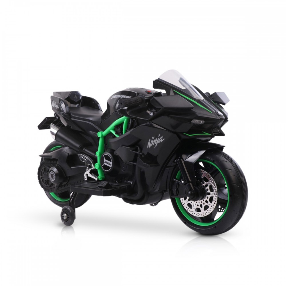 Παιδική Μηχανή Ninja Duo Ηλεκτροκίνητη 12 Volt Μαύρη 3800146214333
