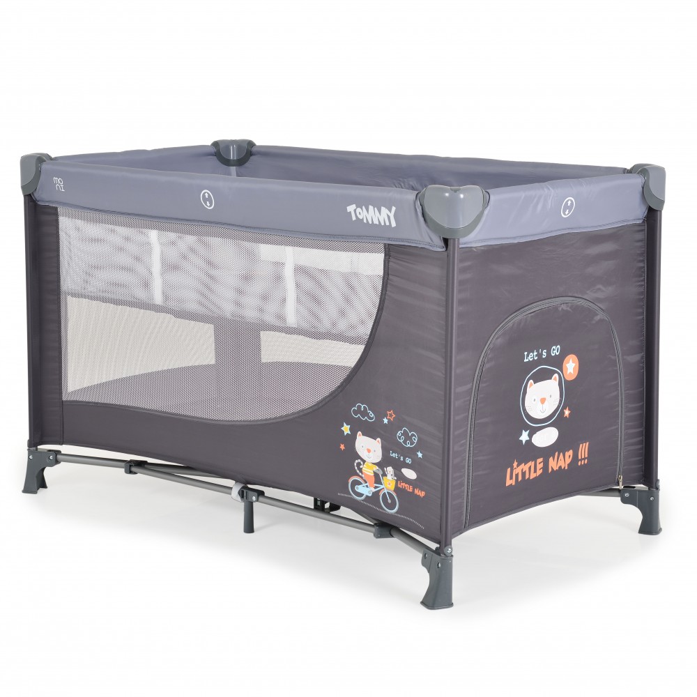 Cangaroo Tommy Παρκοκρέβατο 2 Επιπέδων New Grey 120x60cm 3800146249595
