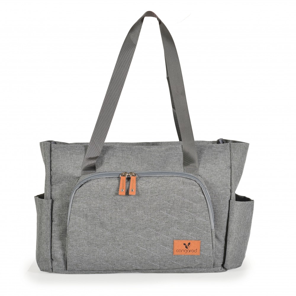 Cangaroo Τσάντα-Αλλαξιέρα Ώμου/Χειρός Keily Grey 44x13x29εκ. 3800146269654

