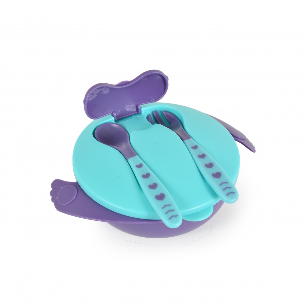 F1730 Cangaroo Jelly Παιδικό Σετ Φαγητοδοχείου 3τμχ Μπλε 3800146269753