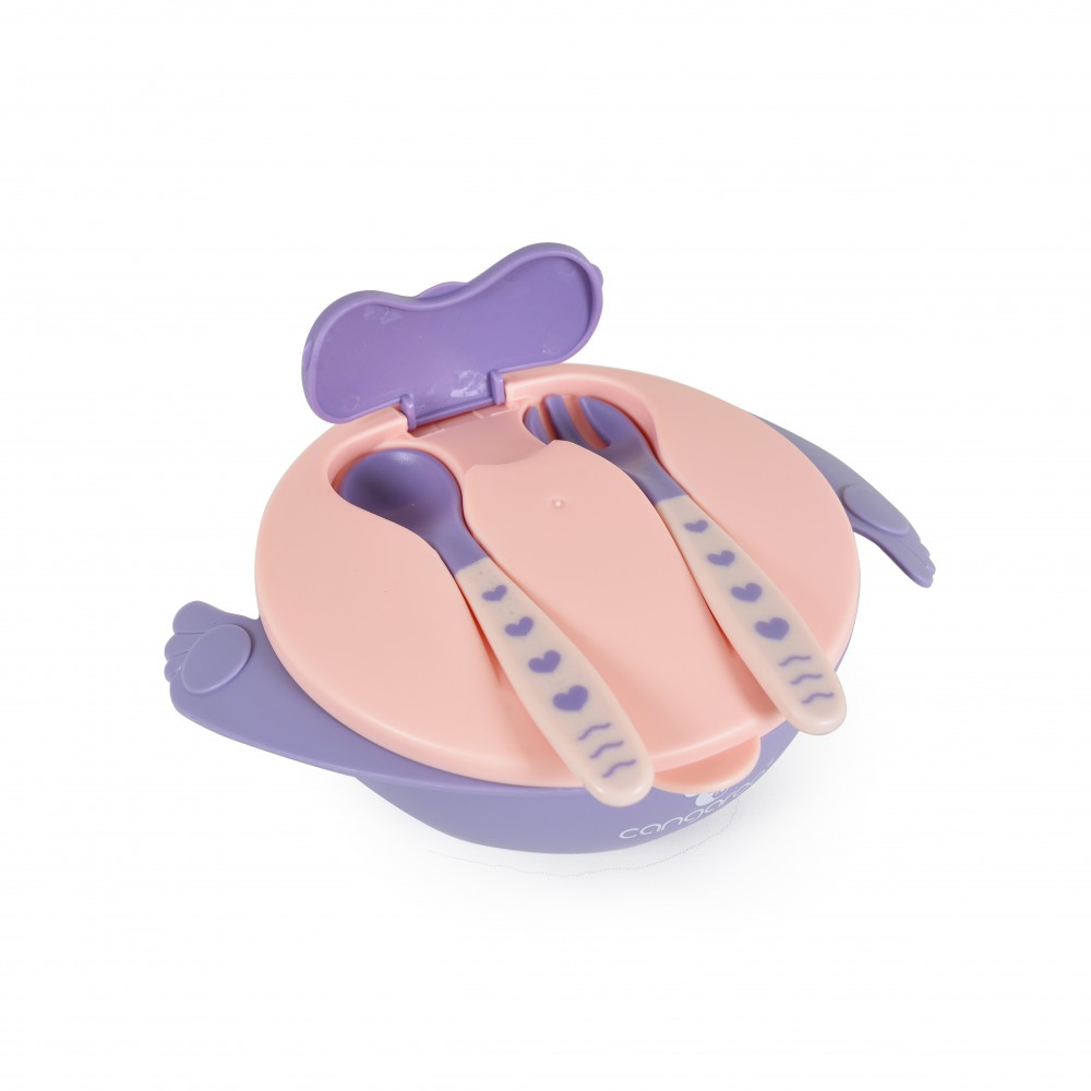F1730 Cangaroo Jelly Παιδικό Σετ Φαγητοδοχείου 3τμχ Pink 3800146269746