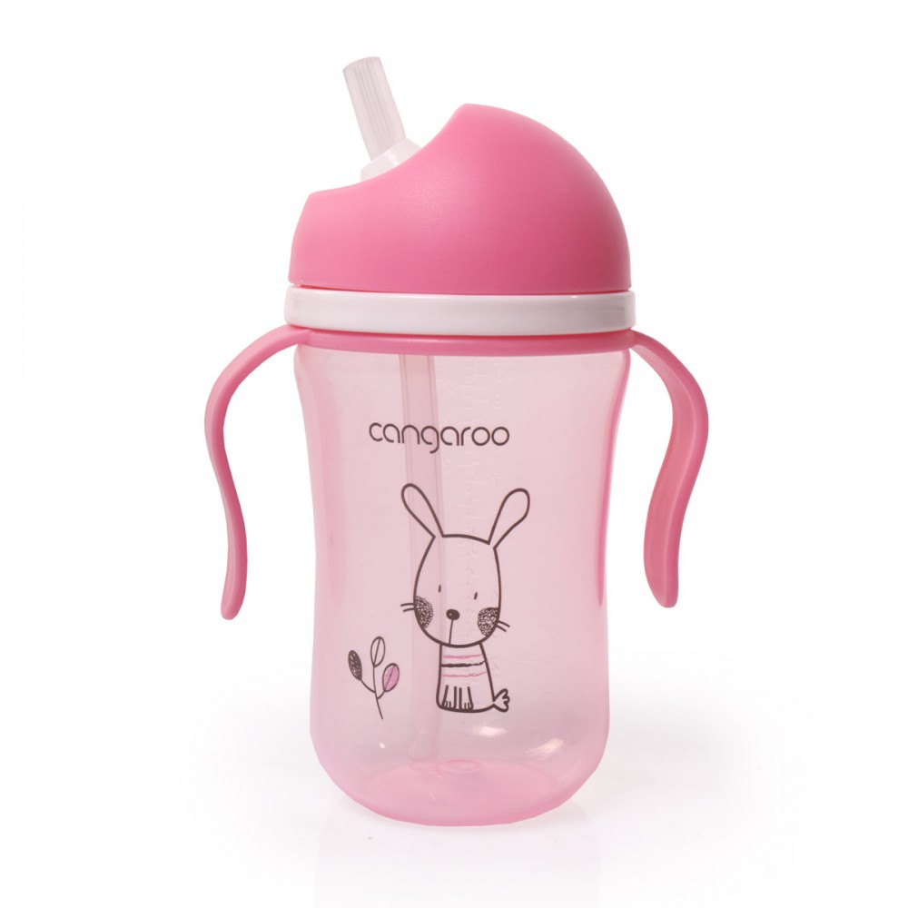 Εκπαιδευτικό Ποτηράκι 6m+ 300ml Bunny Pink C0587 Cangaroo 3800146263423