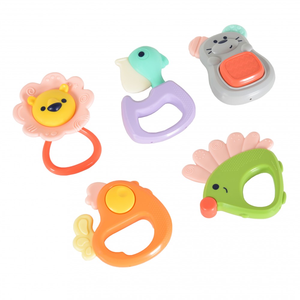 Hola E318A Βρεφικά Μασητικά  5τμχ Forest Baby Teether 3800146224080