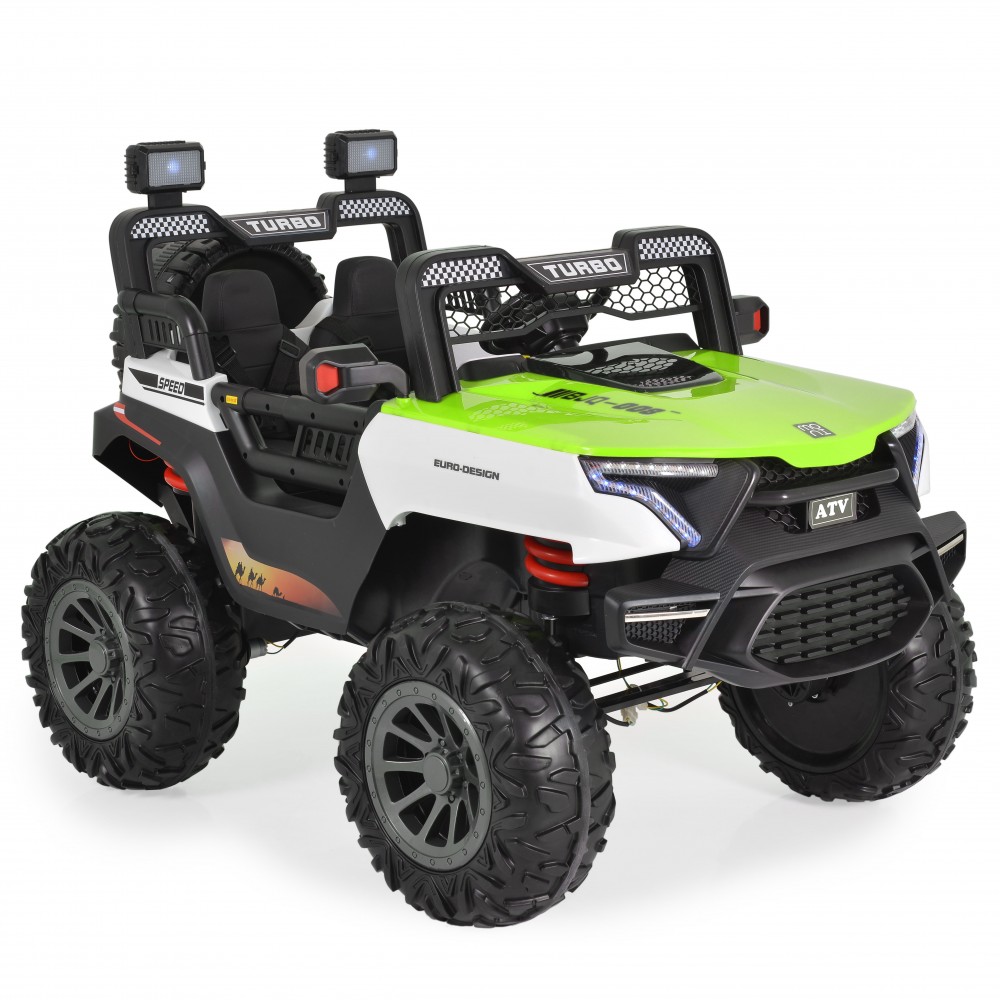 Παιδικό Ηλεκτροκίνητο Αυτοκίνητο 12 Volt BJQ-008 Turbo Διθέσιο με Τηλεκοντρόλ Πράσινο 3801005000685