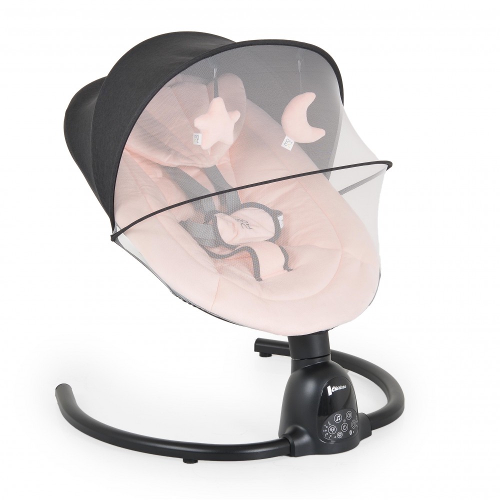 Moni Ηλεκτρικό Relax Μωρού Κούνια 2 σε 1 Clarissa Pink 3800146249670