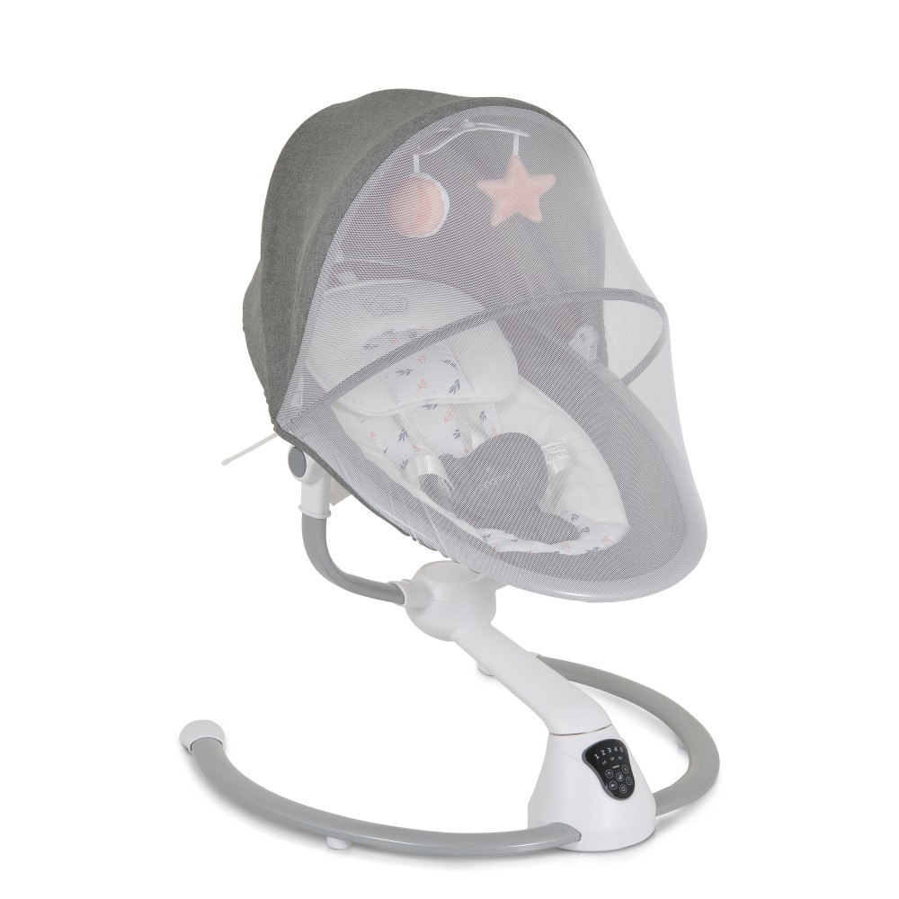 Cangaroo Ηλεκτρικό Relax Μωρού Κούνια Cloud Touch Grey 3800146249809