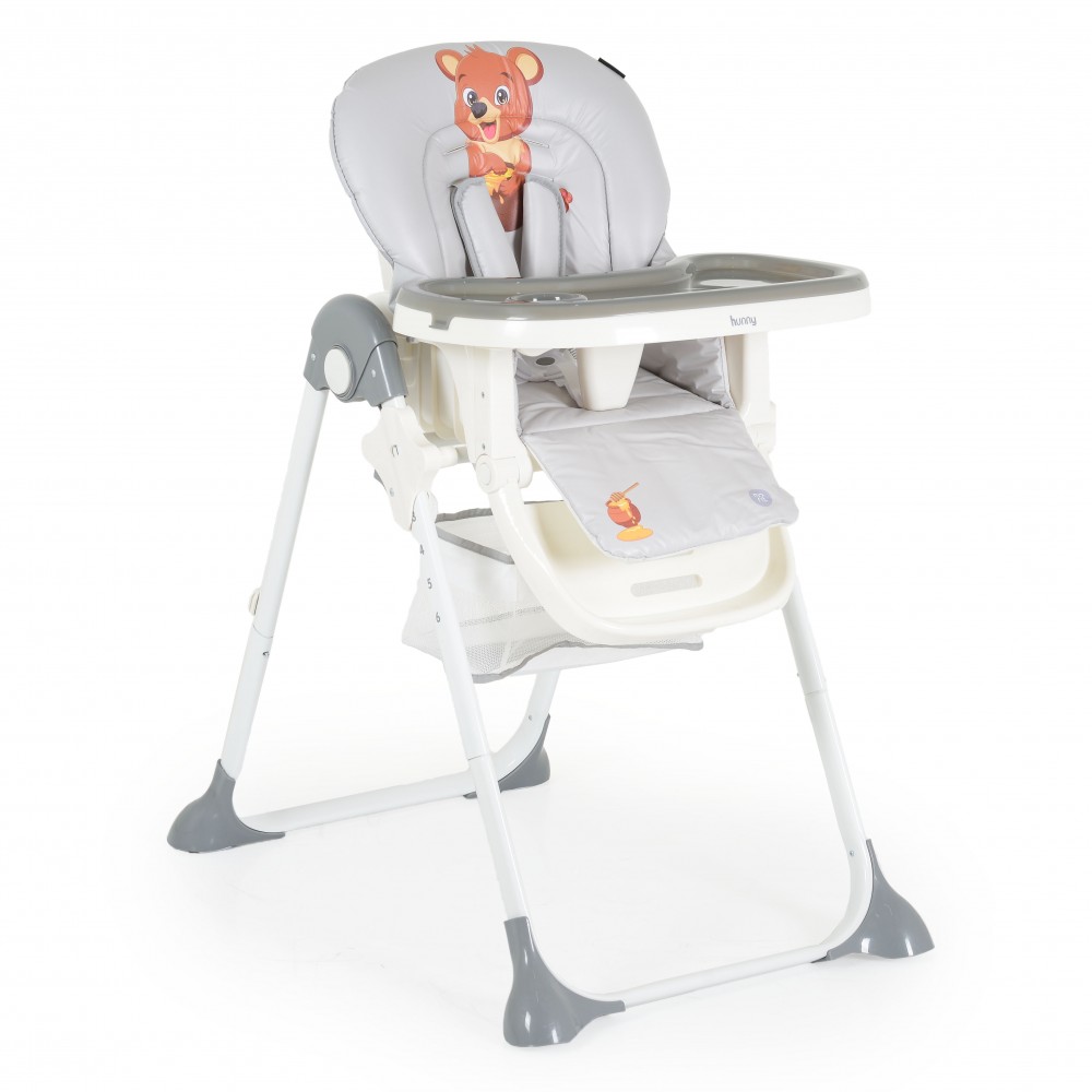 Moni Καρεκλάκι Φαγητού Hunny Bear Grey 3801005152070