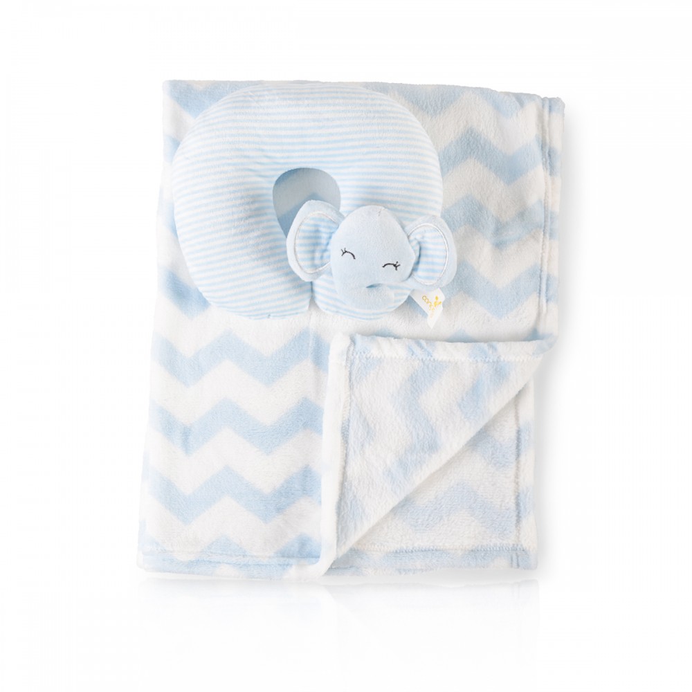 Cangaroo Κουβέρτα Αγκαλιάς & Λίκνου Fleece Sammy Blue 75x90cm 3800146267575
