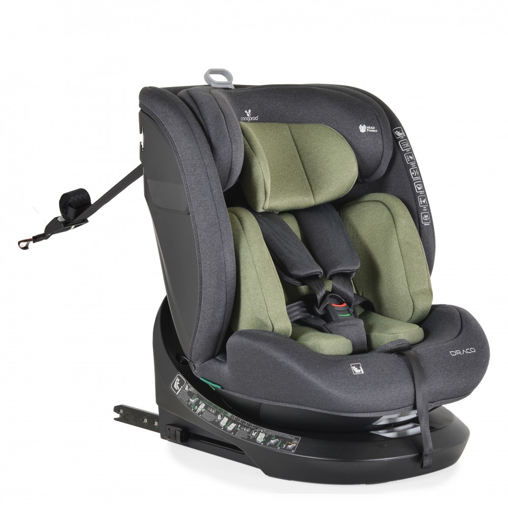Cangaroo Draco Καθισματάκι Αυτοκινήτου i-Size 0-36 kg με Isofix Olive Green 3801005151776
