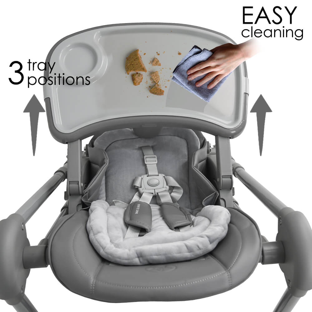 Bebe Stars Nuovo Αναδιπλούμενο Καρεκλάκι Φαγητού Γκρι 867-186 
