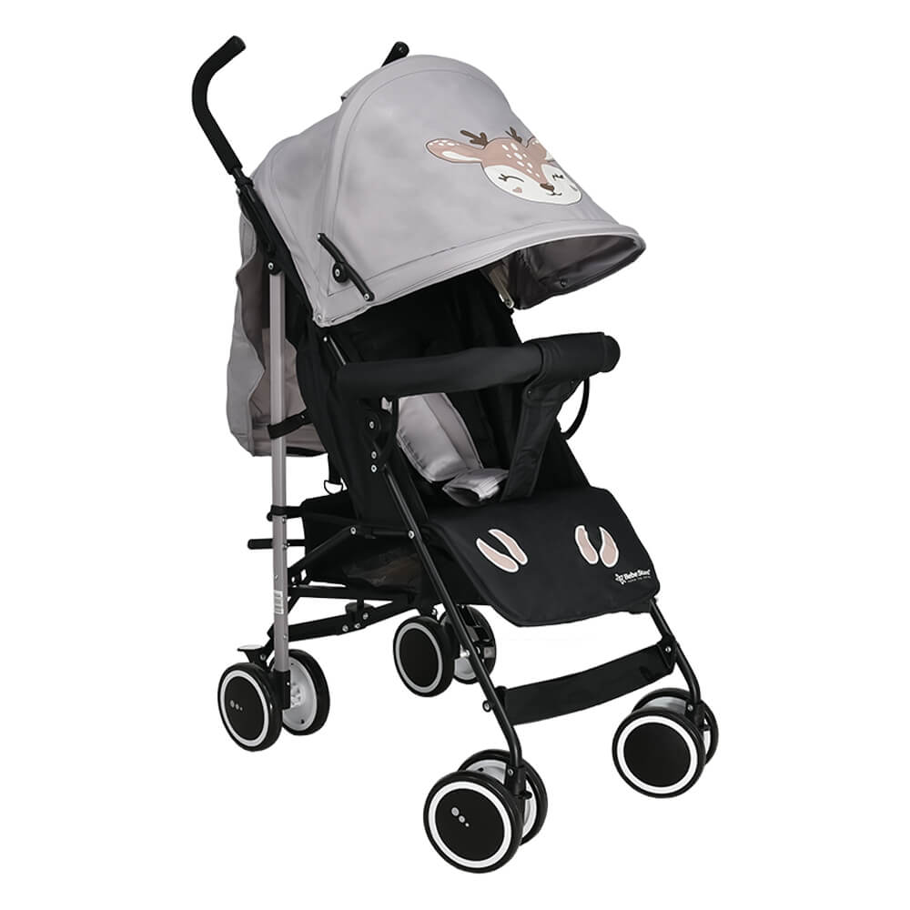 Bebe Stars Buggy Deer Καρότσι Μπαστούνι Kατάλληλο από 6+ Mηνών Grey 171-186