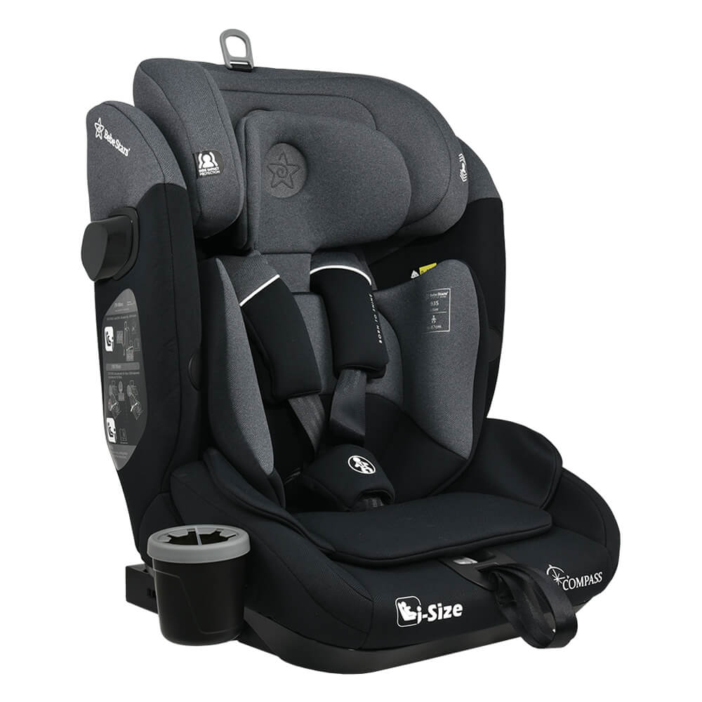 Bebe Stars Compass Καθισματάκι Αυτοκινήτου i-Size με Isofix Steel Grey 935-186