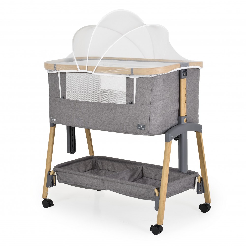 Cangaroo Λίκνο Amo Light Grey με Στρώμα 3800146249892