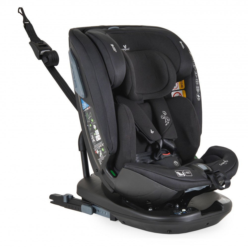 Cangaroo Gravity Καθισματάκι Αυτοκινήτου i-Size με Isofix Μαύρο 3801005152193
