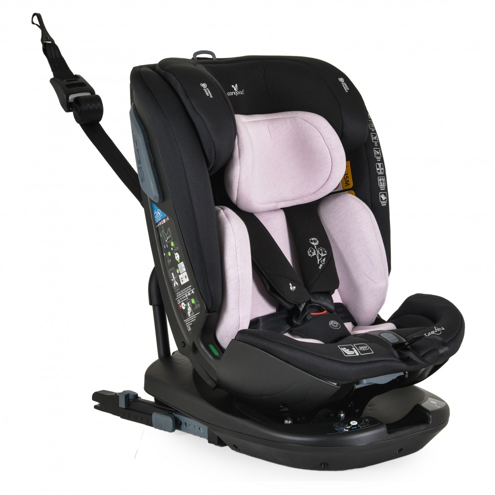 Cangaroo Gravity Καθισματάκι Αυτοκινήτου i-Size με Isofix Ροζ 3801005152216