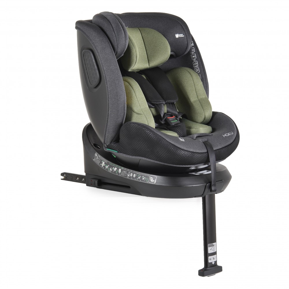 Cangaroo Hoku Καθισματάκι Αυτοκινήτου i-Size με Isofix Olive Green 3801005151806
