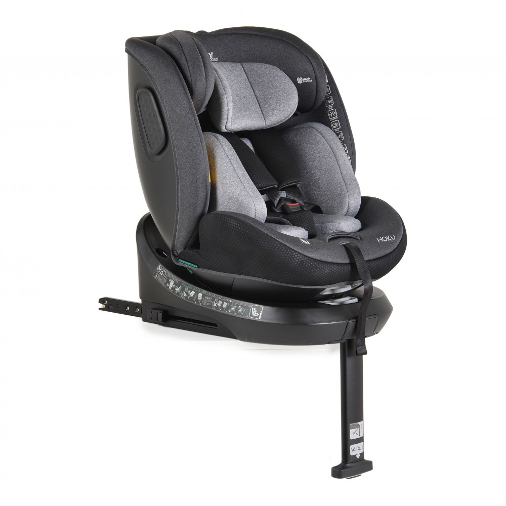 Cangaroo Hoku Καθισματάκι Αυτοκινήτου i-Size με Isofix Olive Grey 3801005151790