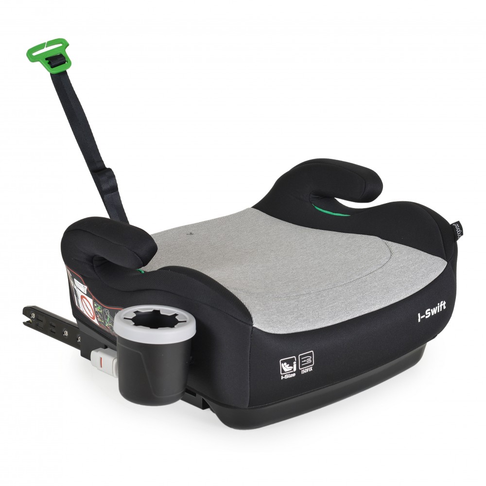 Cangaroo I-Swift Καθισματάκι Αυτοκινήτου Booster i-Size με Isofix Grey 3801005152308