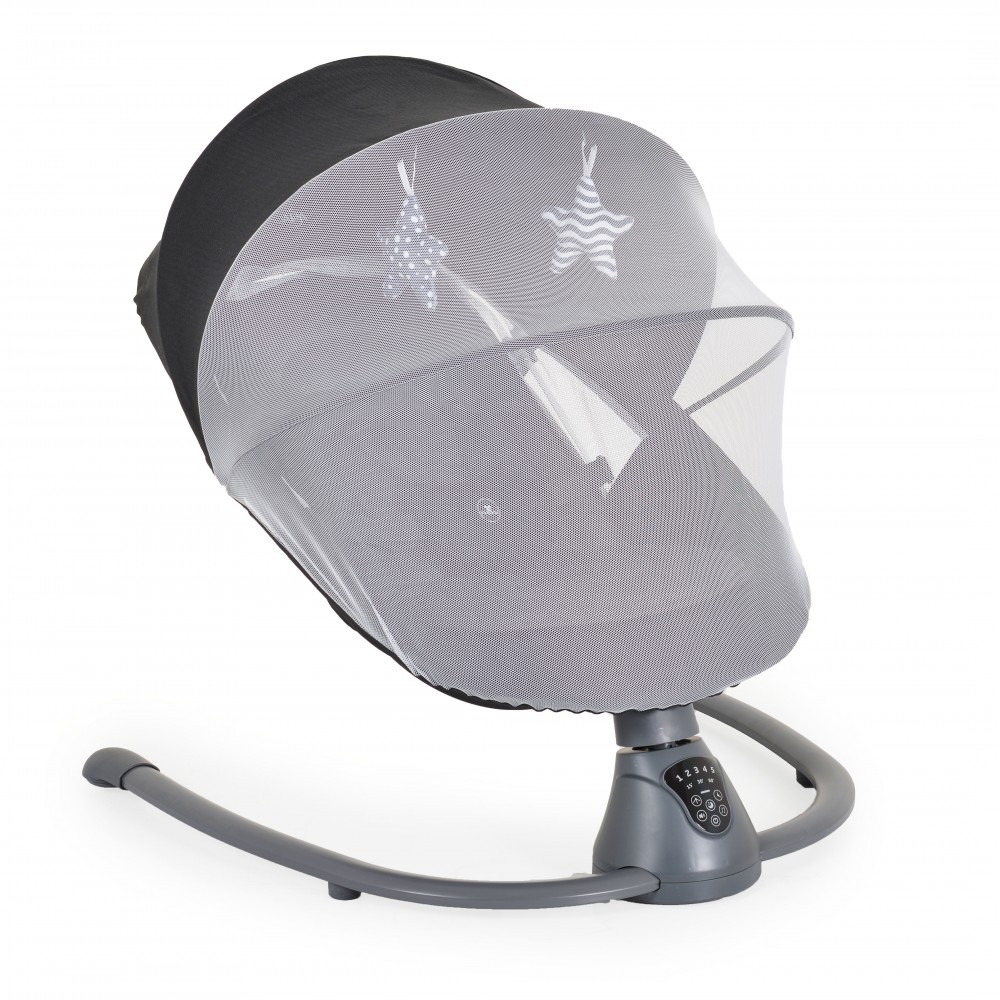 Cangaroo Ηλεκτρικό Relax Μωρού Κούνια 2 σε 1 Zara Black 3800146249847
