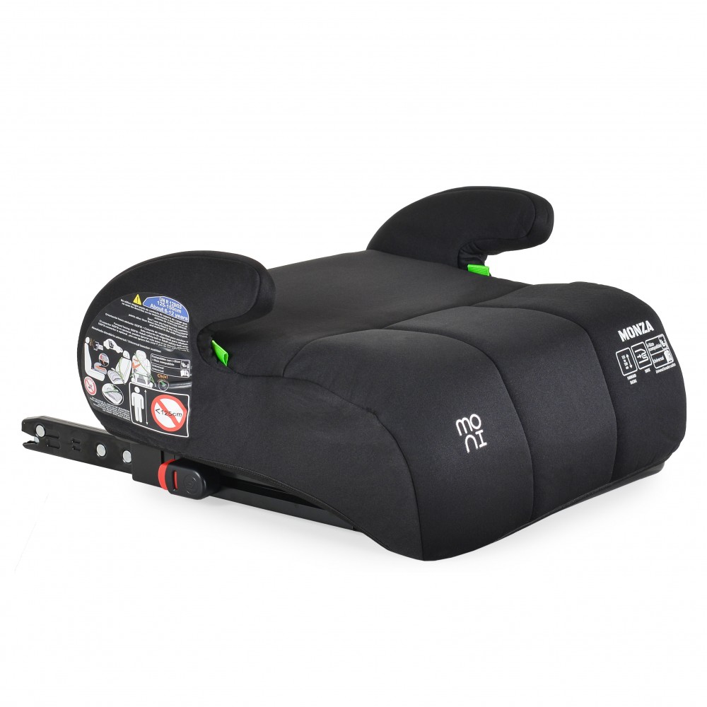 Moni Monza Καθισματάκι Αυτοκινήτου Booster i-Size με Isofix Μαύρο 3801005152834