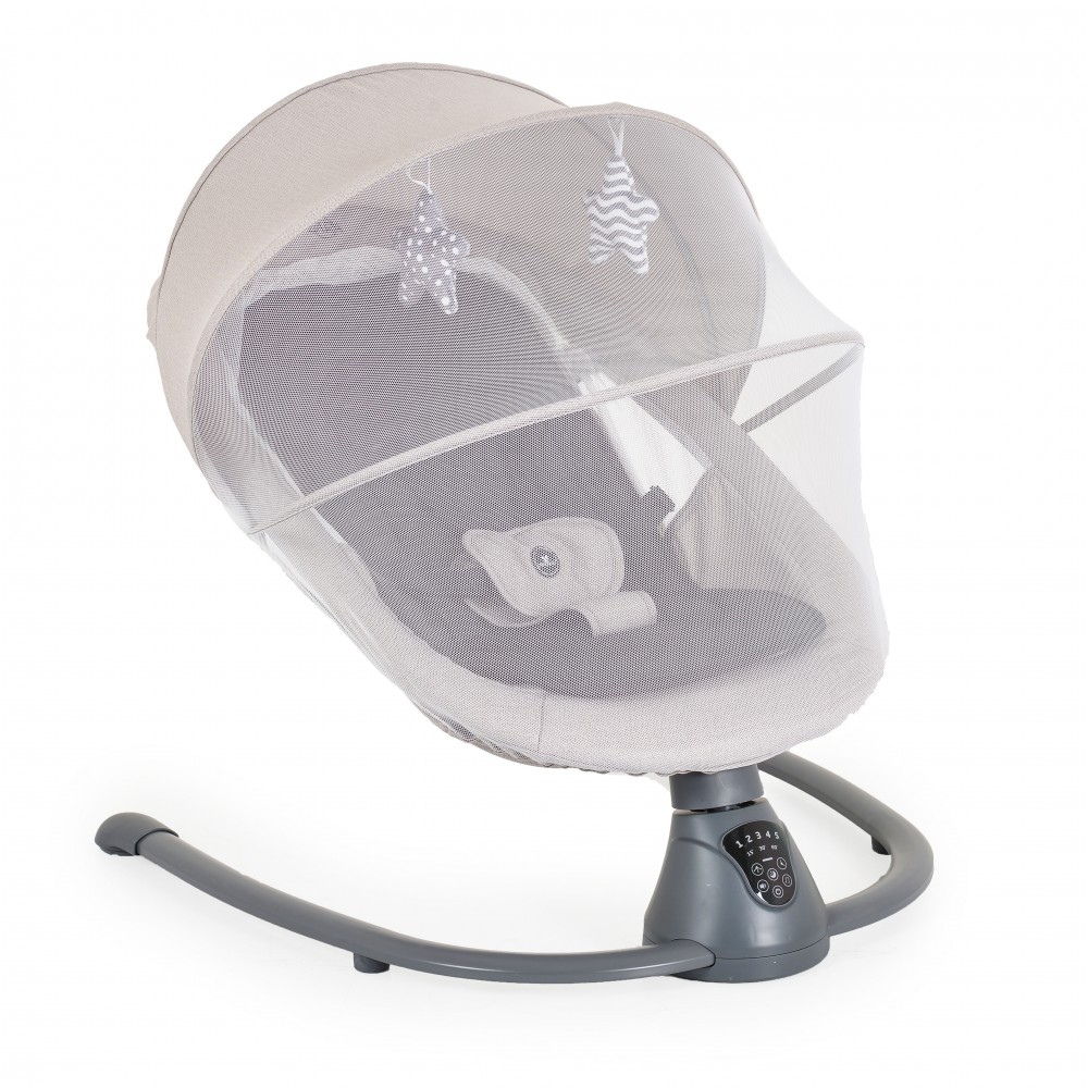 Cangaroo Ηλεκτρικό Relax Μωρού Κούνια 2 σε 1 Zara Light Grey 3800146249816